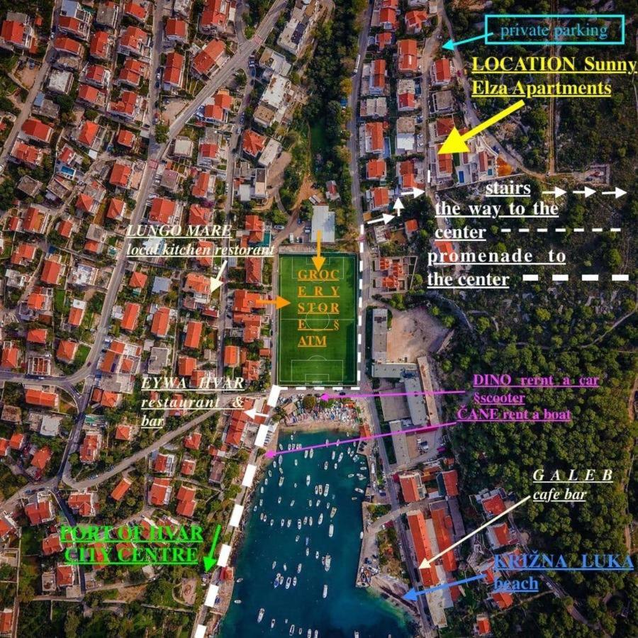 Apartment Sunny Elza 2 Хвар Экстерьер фото